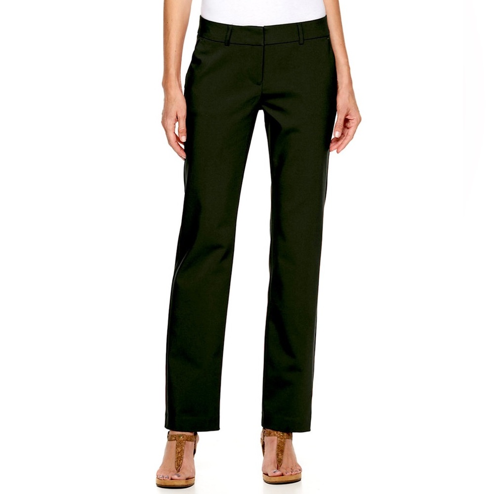 Women’s Apt 9 Torie Modern Fit Straight Leg Dress Pants, Size 4, Black